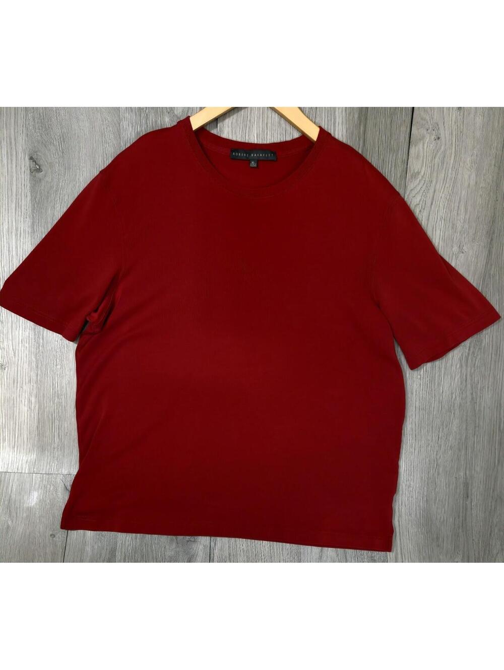 Robert Barakett Montreal Men's Shirt Pima Cotton Short Sleeve Red Size XL #12